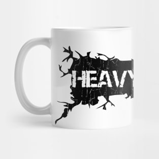 Black Distressed - Heavy Metal Mug